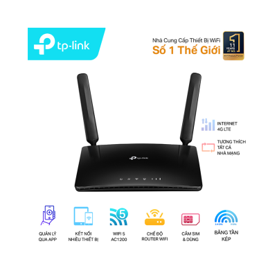 Thiết bị định tuyến băng tần 2,4 GHz, W-CDMA FDD/E-UTRA FDD, TPLINK, TL-MR6400