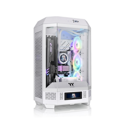 Vỏ Case Máy Tính Thermaltake Tower 300 - Snow (Matx, 3 fan 14cm, Màu Trắng) - không kèm fan