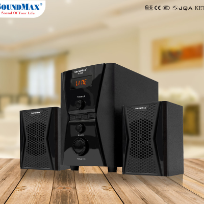 LOA VI TÍNH 2.1 SOUNDMAX A828 (BLUETOOTH, 20W, RCA, USB, TF, Remote)