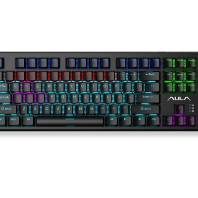 Bàn phím cơ Gaming có dây AULA F3032 màu Đen Red Switch