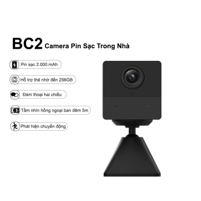 Camera Wifi dùng pin sạc 2MP EZVIZ BC2