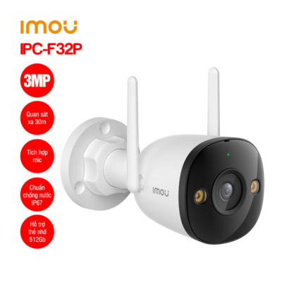 Camera WiFi ngoài trời 3MP IMOU IPC-F32P