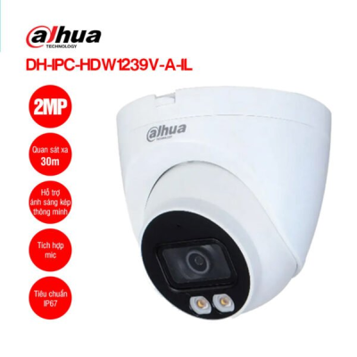 Camera IP 2MP DAHUA DH-IPC-HDW1239V-A-IL 