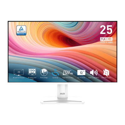 Màn hình 24 inch MSI Pro MP251 E2 MÀU TRẮNG (24.5 IPS/ FullHD/ 120Hz/ 1ms MPRT/ 99% sRGB) - có loa tích hợp