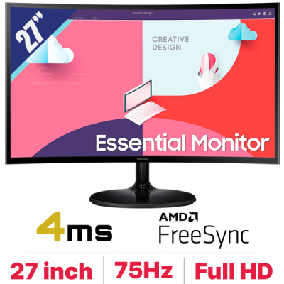 Màn hình cong SAMSUNG LS27C360EAEXXV - 27 inch (27 inch - FHD - VA - 75Hz - 4ms - FreeSync)