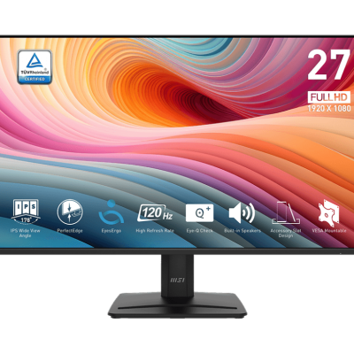 	Màn hình MSI Pro MP275 E2 - 27 inch (26.5 IPS/ Full HD/ 120Hz/ 1ms MPRT/ 99% sRGB) - có loa tích hợp