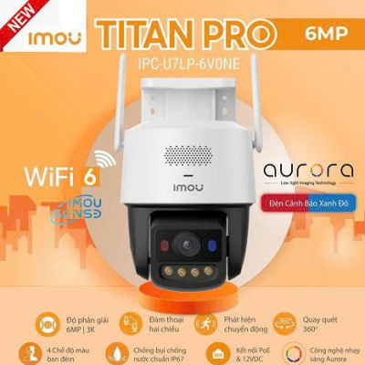 Camera Wifi IMOU TITAN PRO IPC-U7LP-6V0NE 6MP 3K+