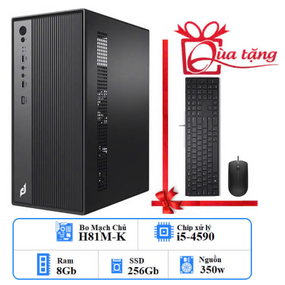 PC VĂN PHÒNG I5 -THẾ HỆ 4: H81/ i5-4590/ RAM 8GB/ SSD 256GB/ 350W
