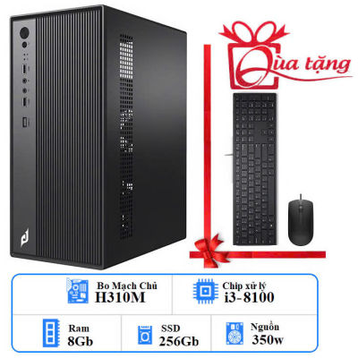 PC VĂN PHÒNG I3 -THẾ HỆ 8: H310/ i3-8100/ RAM 8GB/ SSD 256GB/ 350W