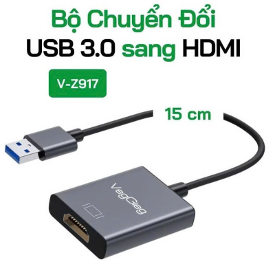 CÁP CHUYỂN VEGGIEG USB 3.0 TO HDMI V-Z917