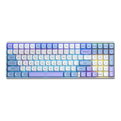 BÀN PHÍM CƠ GAMING 3 MODE AULA S100 PRO (5755) (Xanh dương+trắng+tím/ Brown switch) 