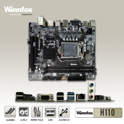 Bo mạch chính máy tính Main Winnfox H110 (HDMI, VGA, SSD-M.2) -LGA 1151