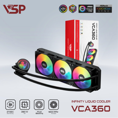 Tản nhiệt nước VSP Infinity Liquid Cooler VCA-360 Đen
