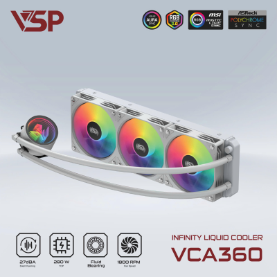 Tản nhiệt nước VSP Infinity Liquid Cooler VCA-360 Trắng
