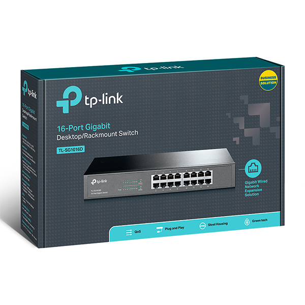 TP-LINK_TL-SG1016D- Switch 16 PORT 10/1000Mbps (1 Gigabit)