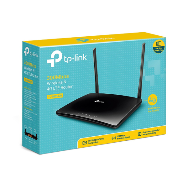 Thiết bị định tuyến băng tần 2,4 GHz, W-CDMA FDD/E-UTRA FDD, TPLINK, TL-MR6400