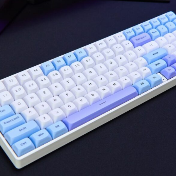 BÀN PHÍM CƠ GAMING 3 MODE AULA S100 PRO (5755) (Xanh dương+trắng+tím/ Brown switch) 