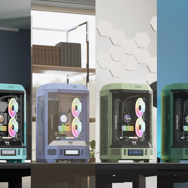 Vỏ Case Máy Tính Thermaltake Tower 300 - Snow (Matx, 3 fan 14cm, Màu Trắng) - không kèm fan