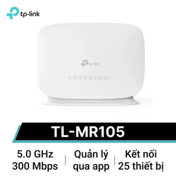 Thiết bị định tuyến băng tần 2,4 GHz, W-CDMA FDD/E-UTRA FDD, TPLINK, TL-MR105