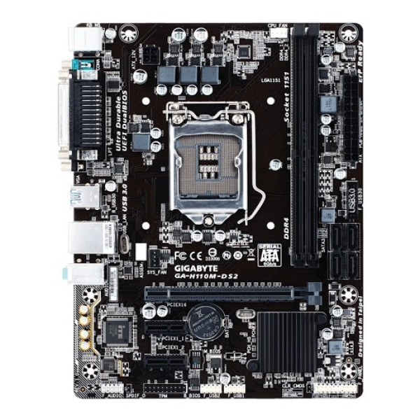 Bo mạch chính máy tính Main Gigabyte H110 (VGA, COM) -LGA 1151