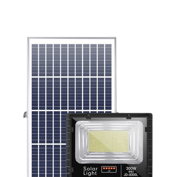 Đèn Pha Năng Lượng Mặt Trời Jindian JD-8300L 300W