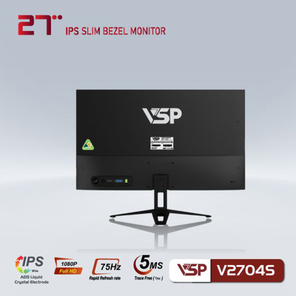Màn hình máy tính 27inch VSP V2704S FHD/ IPS/ 75HZ ( HDMI, VGA ) 