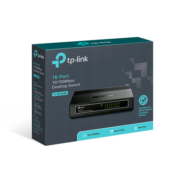 Switch 16 PORT 10/100Mbps Tp-link :TL- SF1016D