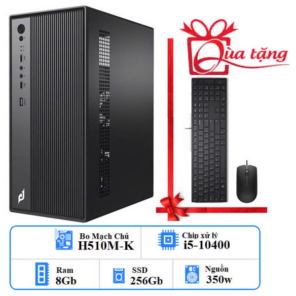 PC VĂN PHÒNG I5 -THẾ HỆ 10: H510/ i5-10400/ RAM 8GB/ SSD 256GB/ 350W