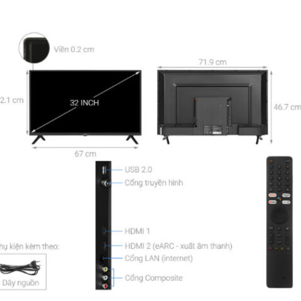 Google Tivi Xiaomi A 32 inch L32M8-P2SEA