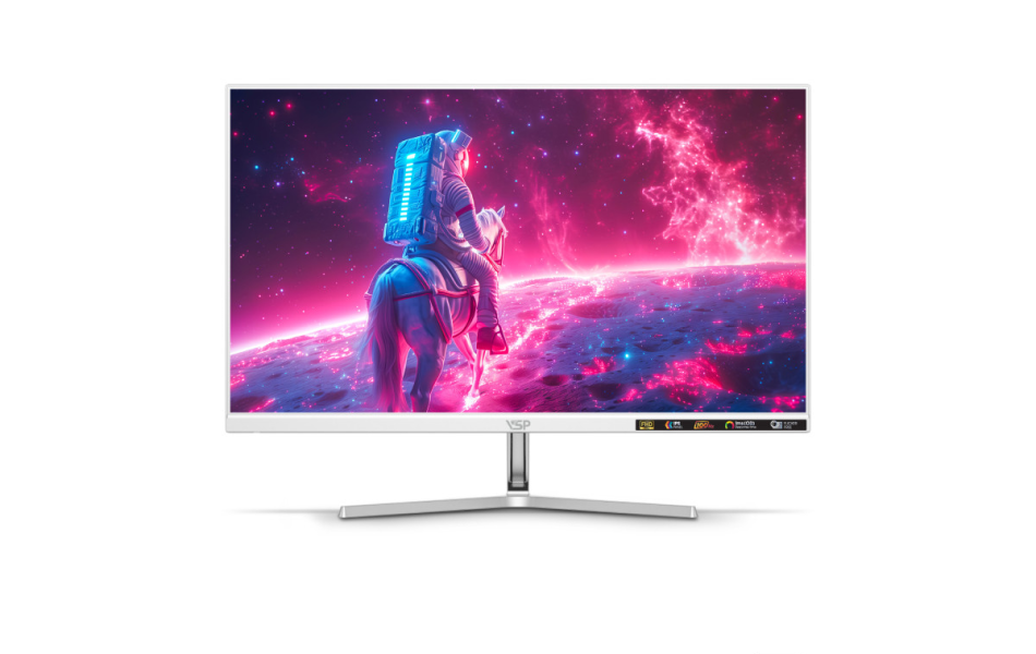 Màn hình máy tính VSP V2510F1 | 24.5 inch, Full HD, VA, 100Hz, 1ms, Trắng