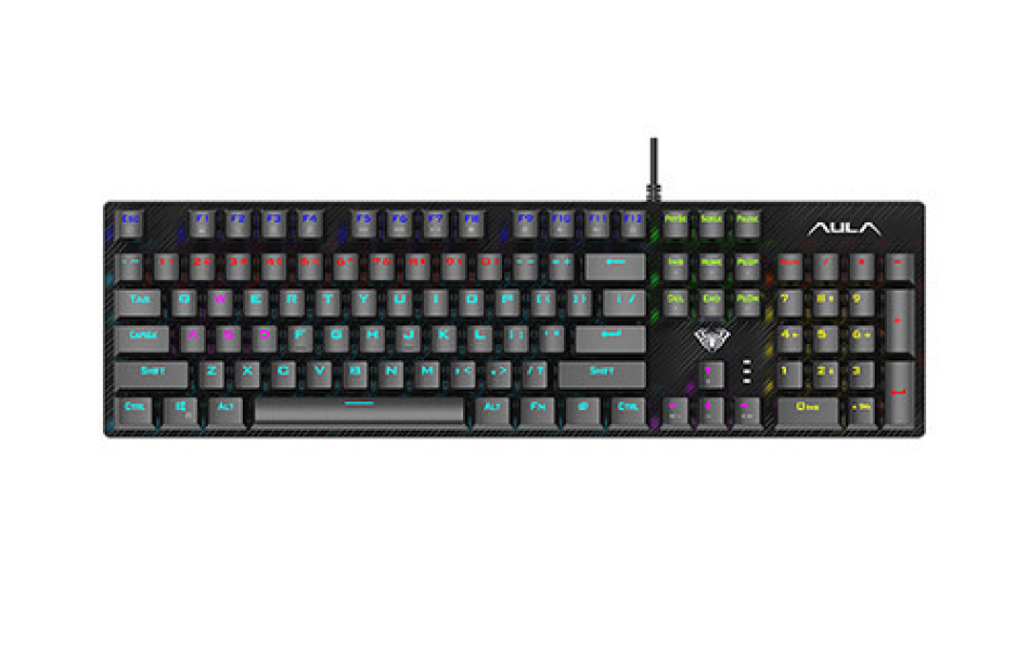 Bàn phím cơ Aula S2022 Đen (Blue Switch/ ABS/ LED Rainbows)