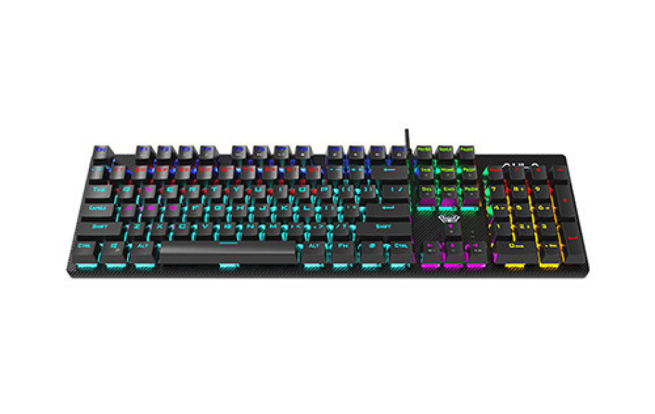 Bàn phím cơ Aula S2022 Đen (Blue Switch/ ABS/ LED Rainbows)