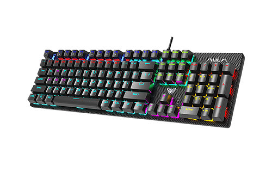 Bàn phím cơ Aula S2022 Đen (Blue Switch/ ABS/ LED Rainbows)