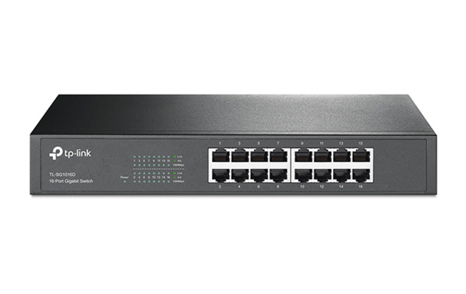 TP-LINK_TL-SG1016D- Switch 16 PORT 10/1000Mbps (1 Gigabit)