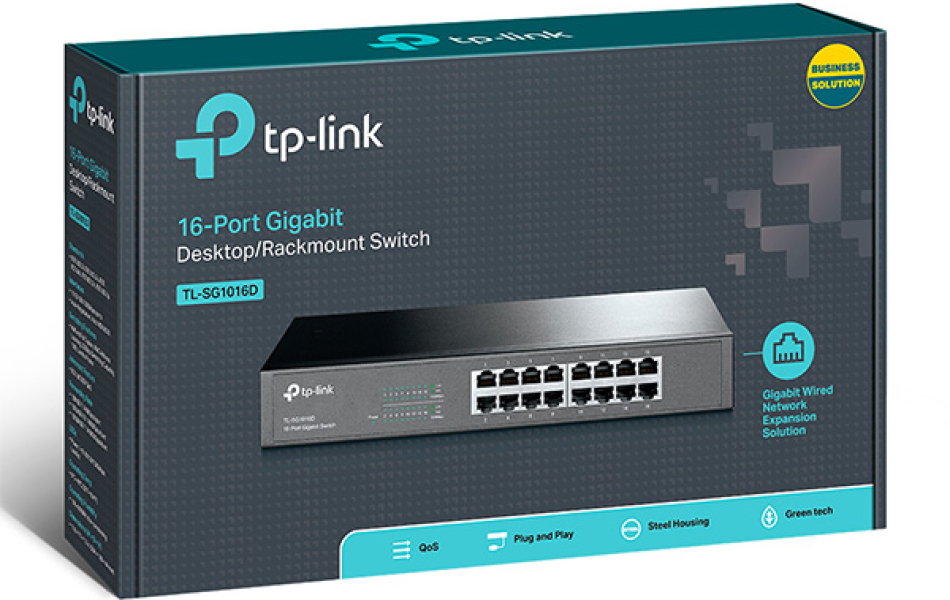 TP-LINK_TL-SG1016D- Switch 16 PORT 10/1000Mbps (1 Gigabit)