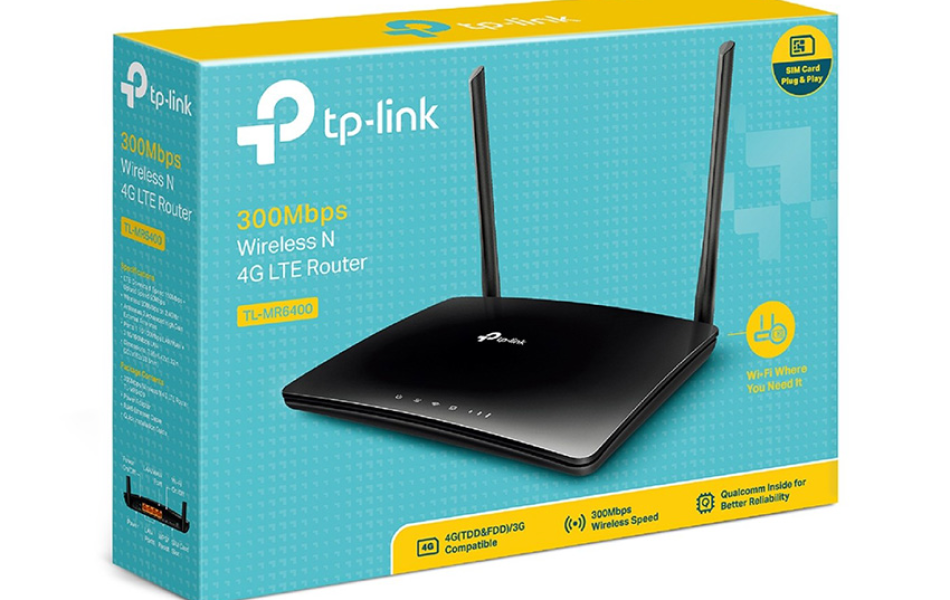 Thiết bị định tuyến băng tần 2,4 GHz, W-CDMA FDD/E-UTRA FDD, TPLINK, TL-MR6400