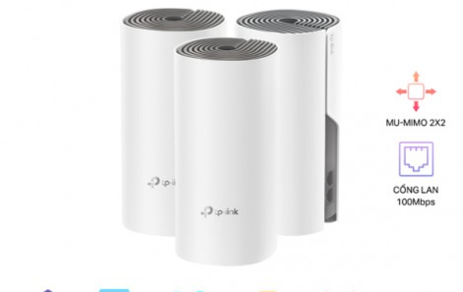 Bộ phát WiFi Mesh TP-Link Deco E4 (3 Packs) AC1200