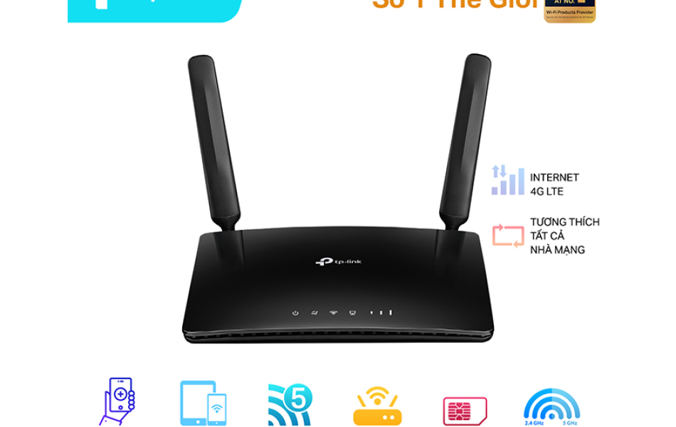 Thiết bị định tuyến băng tần 2,4 GHz, W-CDMA FDD/E-UTRA FDD, TPLINK, TL-MR6400