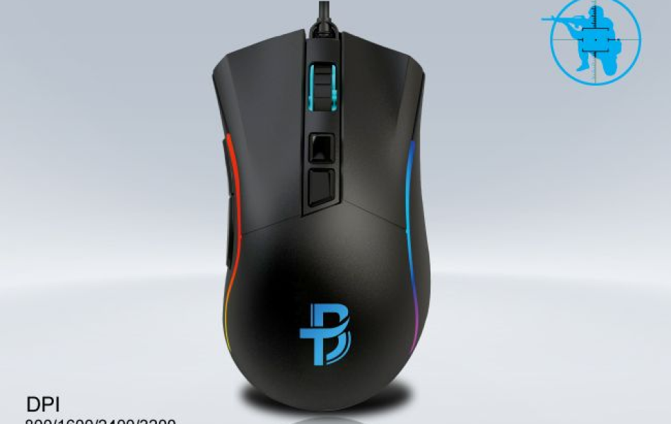 Chuột Bosston GM107 Gaming 12.000DPI (Màu Đen)