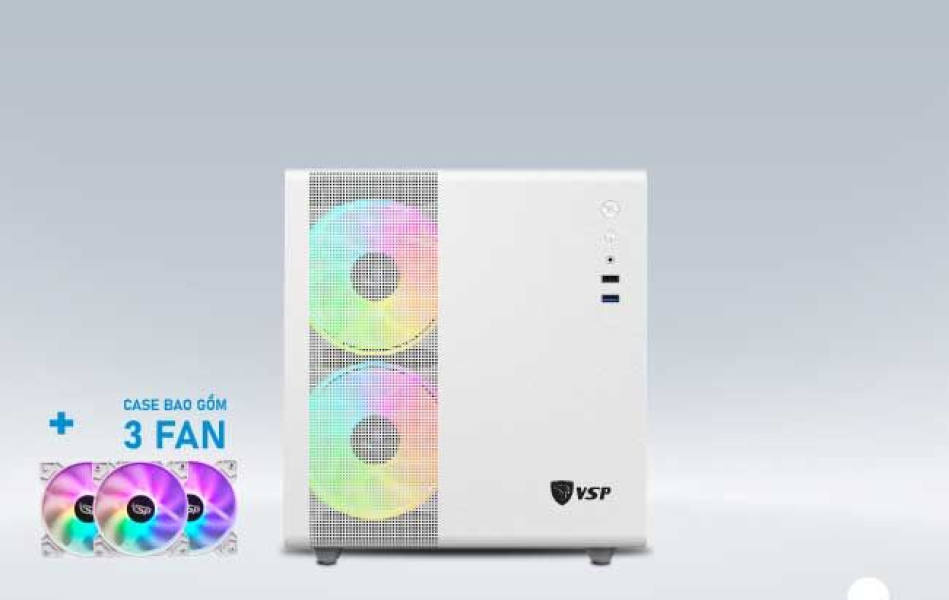 Vỏ Case Máy Tính Gaming V300 - Mini - ATX Trắng
