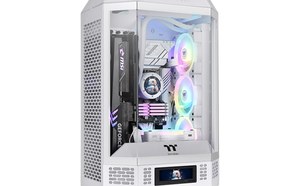 Vỏ Case Máy Tính Thermaltake Tower 300 - Snow (Matx, 3 fan 14cm, Màu Trắng) - không kèm fan