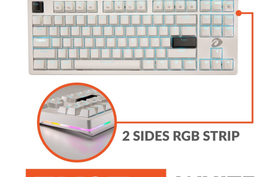 Bàn phím cơ DareU EK87L V2 White Dream Switch