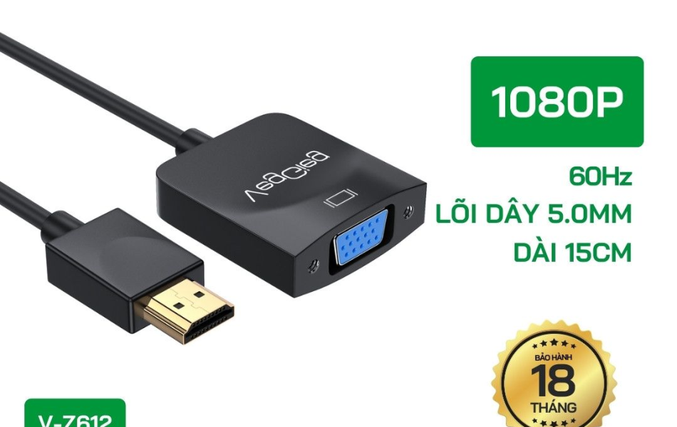 Cáp Chuyển Đổi HDMI Sang VGA VegGieg V-Z612