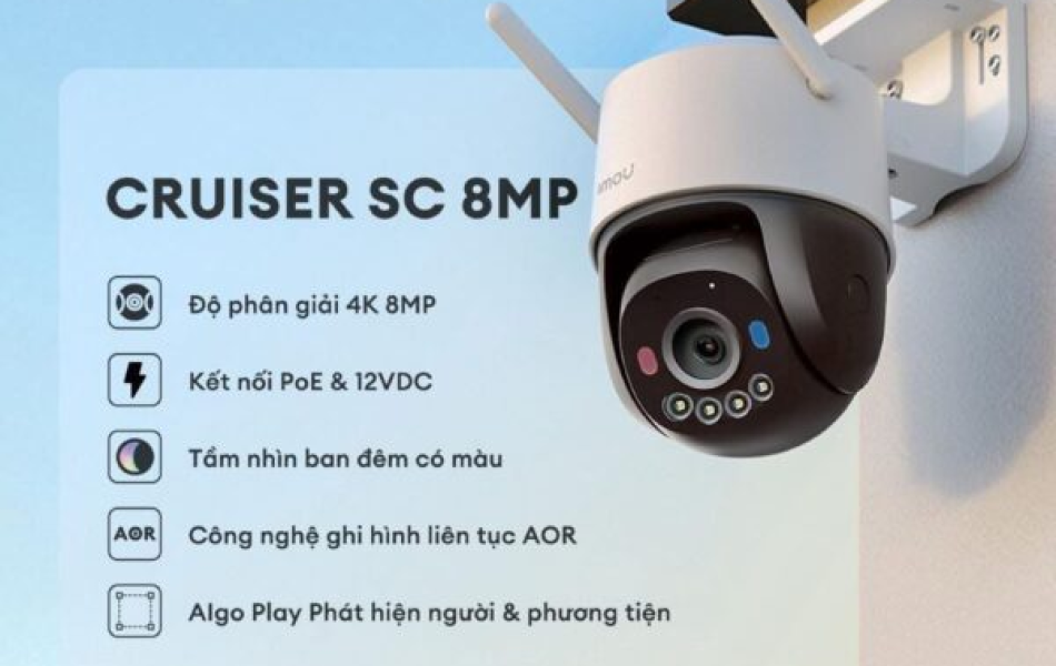 Camera Wifi PT Cruiser SC 8MP IMOU IPC-K7FP-8V0N