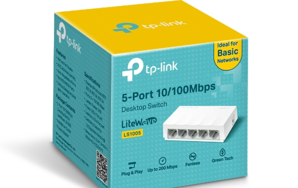 Switch TP-Link LS1005 5-Port 10/100Mbps	