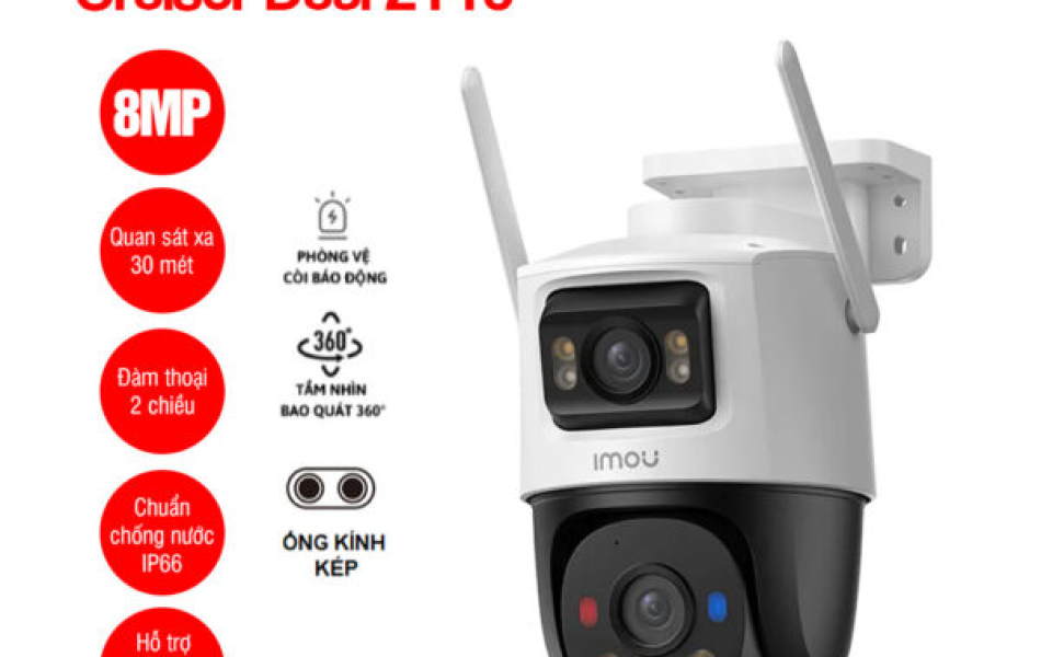 Camera WiFi 8MP iMOU Cruiser Dual 2 Pro (IPC-S7XFP-8U0WED)