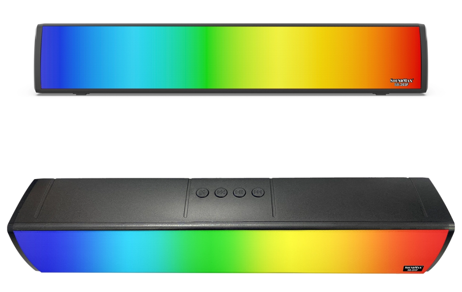 Loa SoundMax SB203F/ 2.0 ( Bluetooth, USB, thẻ nhớ TF )