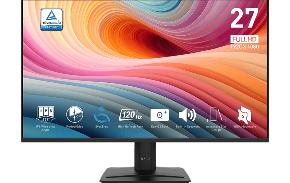 	Màn hình MSI Pro MP275 E2 - 27 inch (26.5 IPS/ Full HD/ 120Hz/ 1ms MPRT/ 99% sRGB) - có loa tích hợp