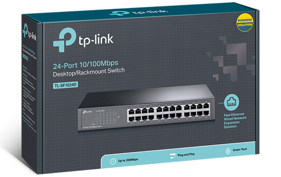 SWITCH 24 PORT 10/100Mbps TP- LINK : TL- SF1024D