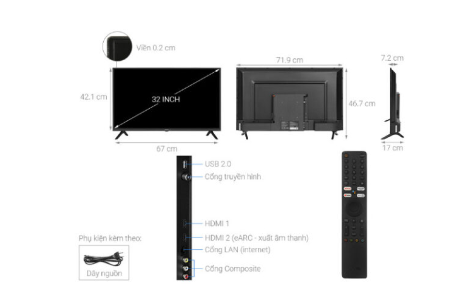 Google Tivi Xiaomi A 32 inch L32M8-P2SEA